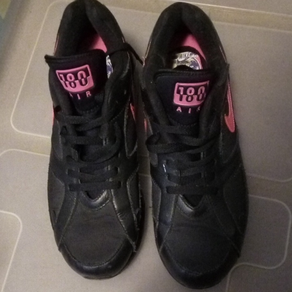 Nike Black and Pink Athletic Sneakers
